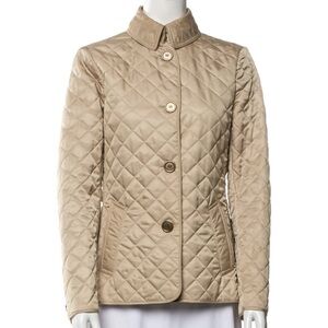 Burberry fitted quilted utility jacket sz P